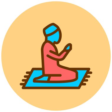 Bir din adamının vektör çizimi