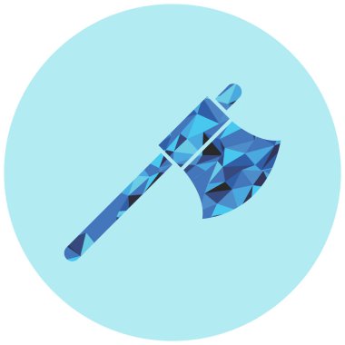 Balta simgesi. Web için beysbol sopası vektör simgelerinin düz çizimi