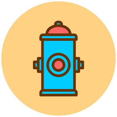 Yangın musluğu. Basit illüstrasyon