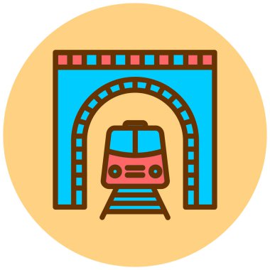 tren simgesi vektör illüstrasyonu