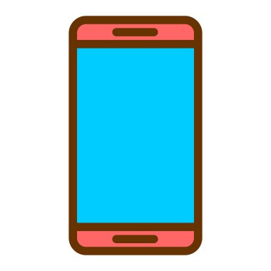 akıllı telefon cihaz teknolojisi simgesi vektör illüstrasyon tasarımı