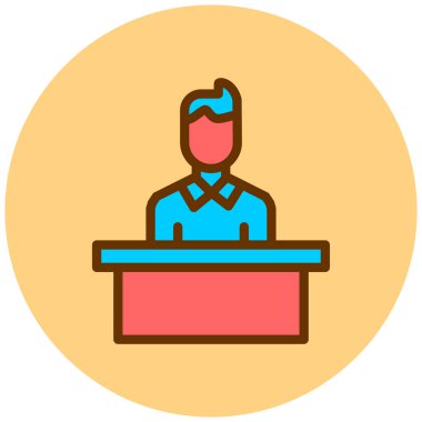 işletme ve eğitim çizgisi vektör simgesi.