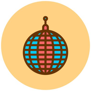 dicso topu web simgesi vektör illüstrasyonu 