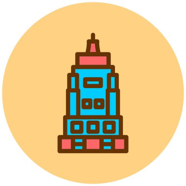 Modern yapı simgesinin vektör illüstrasyonu