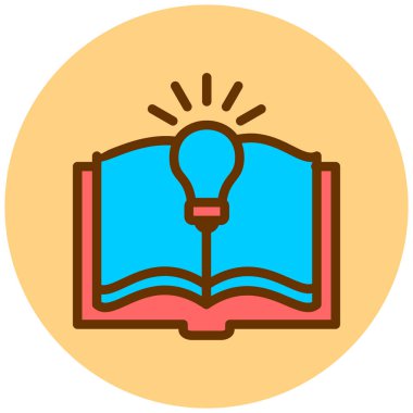 Kitap. Web simgesi basit illüstrasyon