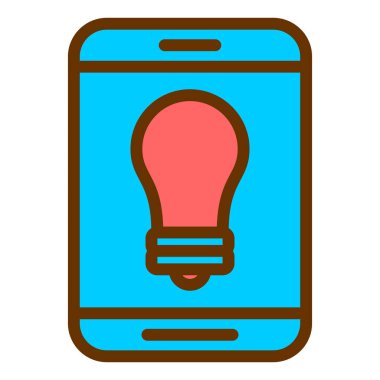 Cep telefonu. Web simgesi basit tasarım