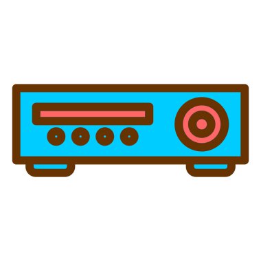 Video kaydedici. Basit illüstrasyon