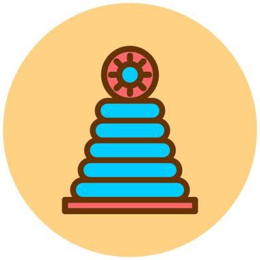 oyuncak web simgesi vektör illüstrasyonu 