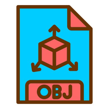 dosya biçimi simgesi, vektör illüstrasyonu