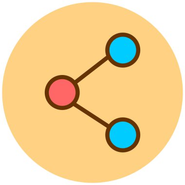 Paylaş. Web simgesi basit illüstrasyon