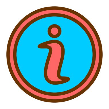 bilgi simgesi, vektör illüstrasyonu