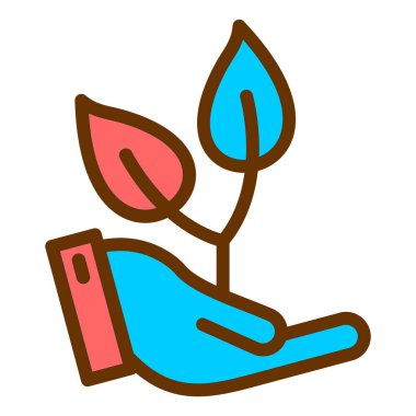 Eko dostu vektör simgesi