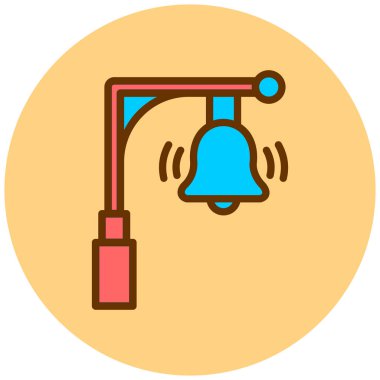 Zil. Web simgesi basit illüstrasyon