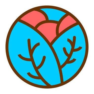 Tek bir simgenin vektör illüstrasyonu