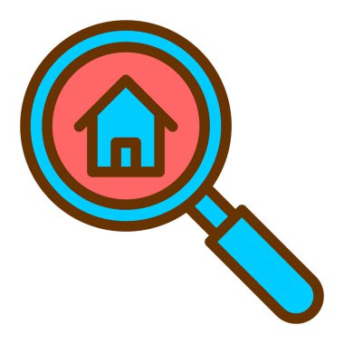 Arama simgesi vektör illüstrasyonu