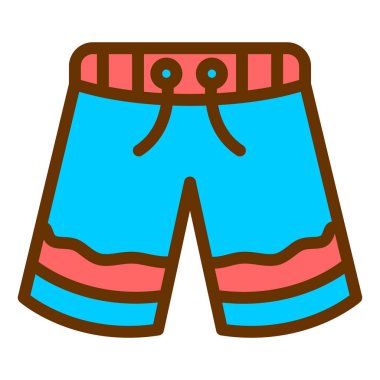 Şort. Web simgesi basit illüstrasyon