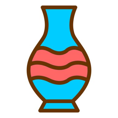 Vazo. Web simgesi basit illüstrasyon