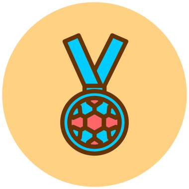 Madalya. Web simgesi basit illüstrasyon