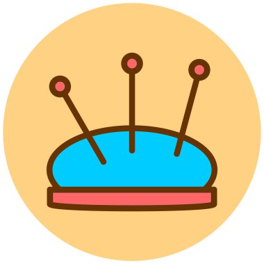 İğne. Web simgesi basit illüstrasyon