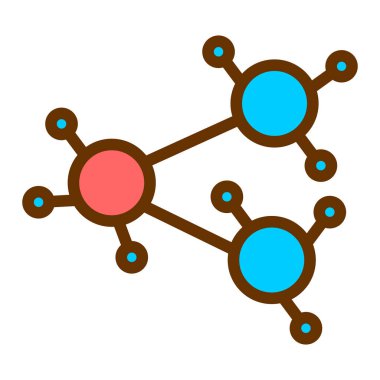 Molekül simgesi vektör illüstrasyonu