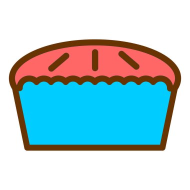 Tatlım. Web simgesi basit illüstrasyon