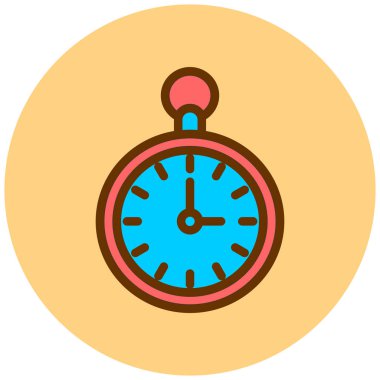 Kronometre Web simgesi basit illüstrasyon