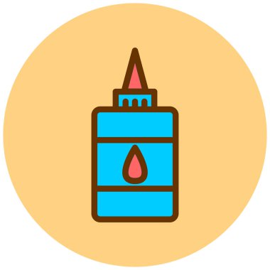 Yapıştırıcı. Web simgesi basit illüstrasyon