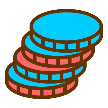 Bozukluklar. Web simgesi basit illüstrasyon