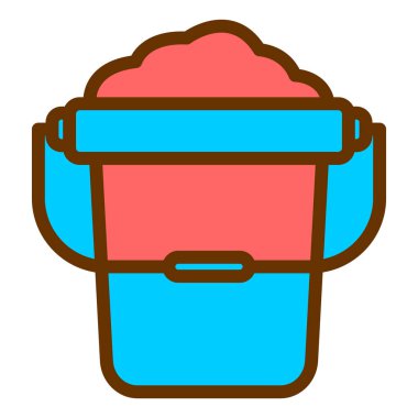 Kova. Web simgesi basit illüstrasyon