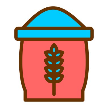 Buğday. Web simgesi basit illüstrasyon