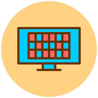 seo modern simgesinin vektör illüstrasyonu