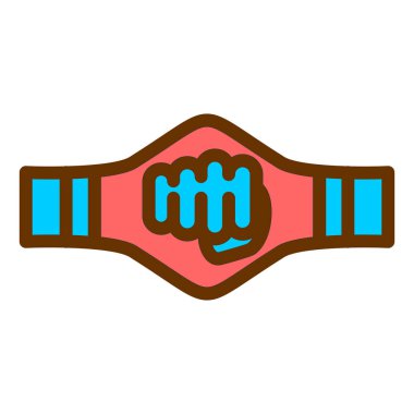 Bir zincir simgesini tutan el, vektör illüstrasyonu