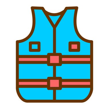 Yelek. Web simgesi basit illüstrasyon