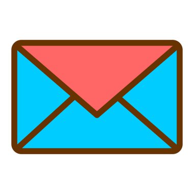 Mektup. Web simgesi basit illüstrasyon