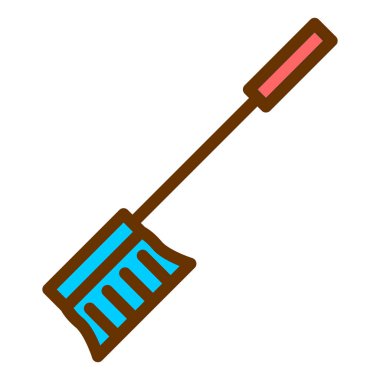 Bir paspas simgesinin vektör illüstrasyonu