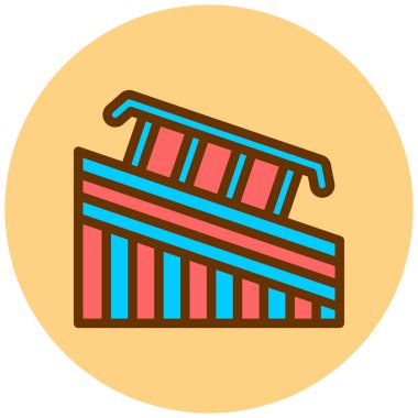 Bina. Web simgesi basit illüstrasyon