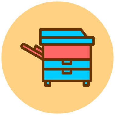 Mobilya. Web simgesi basit illüstrasyon