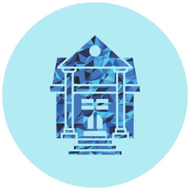 Ev. Web simgesi basit illüstrasyon