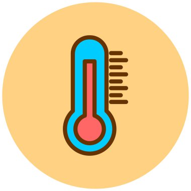 Termometre. Web simgesi basit tasarım