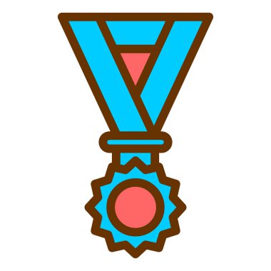 Madalya. Web simgesi basit illüstrasyon