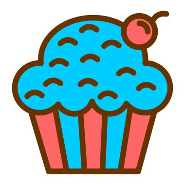 Tatlım. Web simgesi basit illüstrasyon