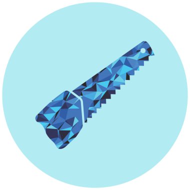 Modern testere simgesinin vektör illüstrasyonu