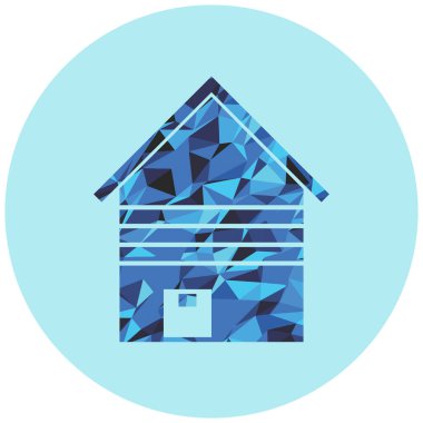 Ev. Web simgesi basit illüstrasyon