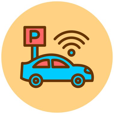 - Araba. Web simgesi basit illüstrasyon