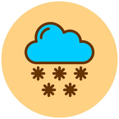 Bulut. Web simgesi basit illüstrasyon