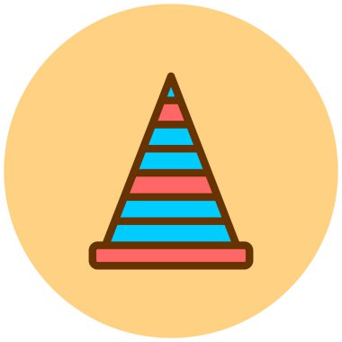 Yol. Web simgesi basit illüstrasyon