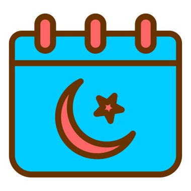 Bir tarih simgesinin vektör illüstrasyonu