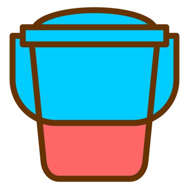 Kova. Web simgesi basit illüstrasyon