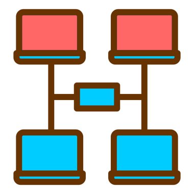 ağ paylaşımı. Basit resimleme