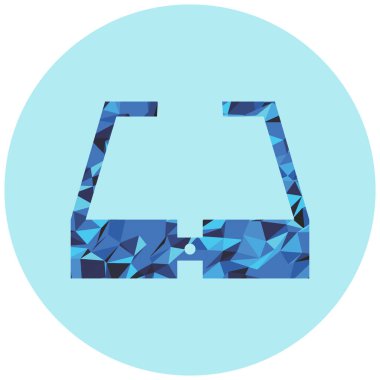 Güneş gözlüğü. Web simgesi basit illüstrasyon